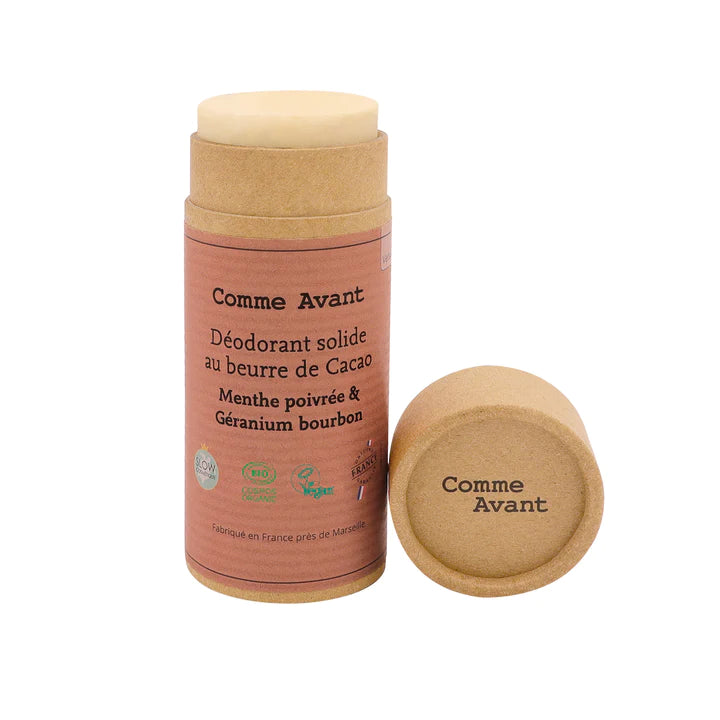 Déodorant solide géranium & menthe poivrée