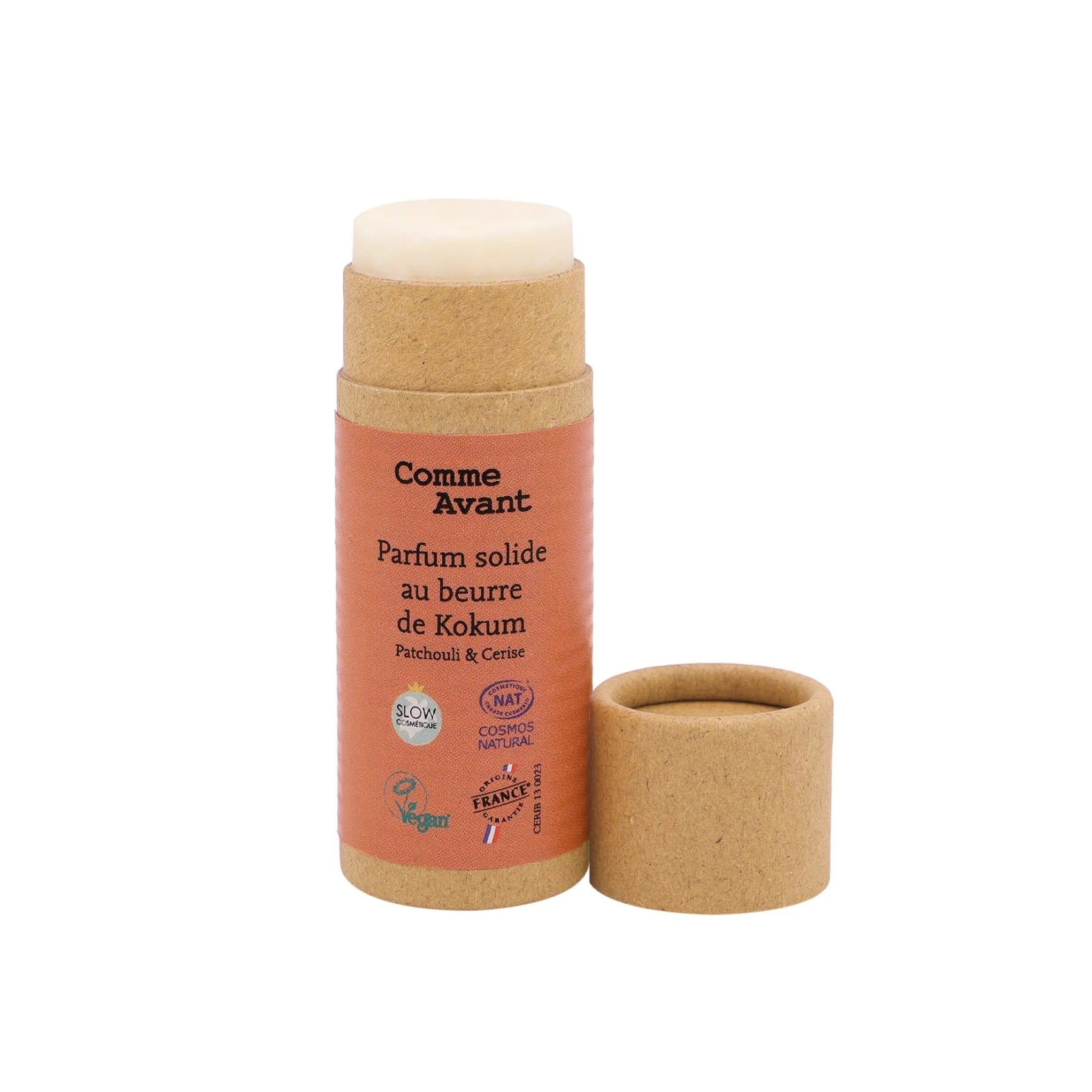 Parfum solide au beurre de Kokum / Patchouli & Cerise