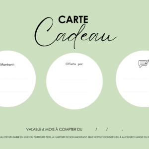 Carte cadeau Les Précieuses Bio